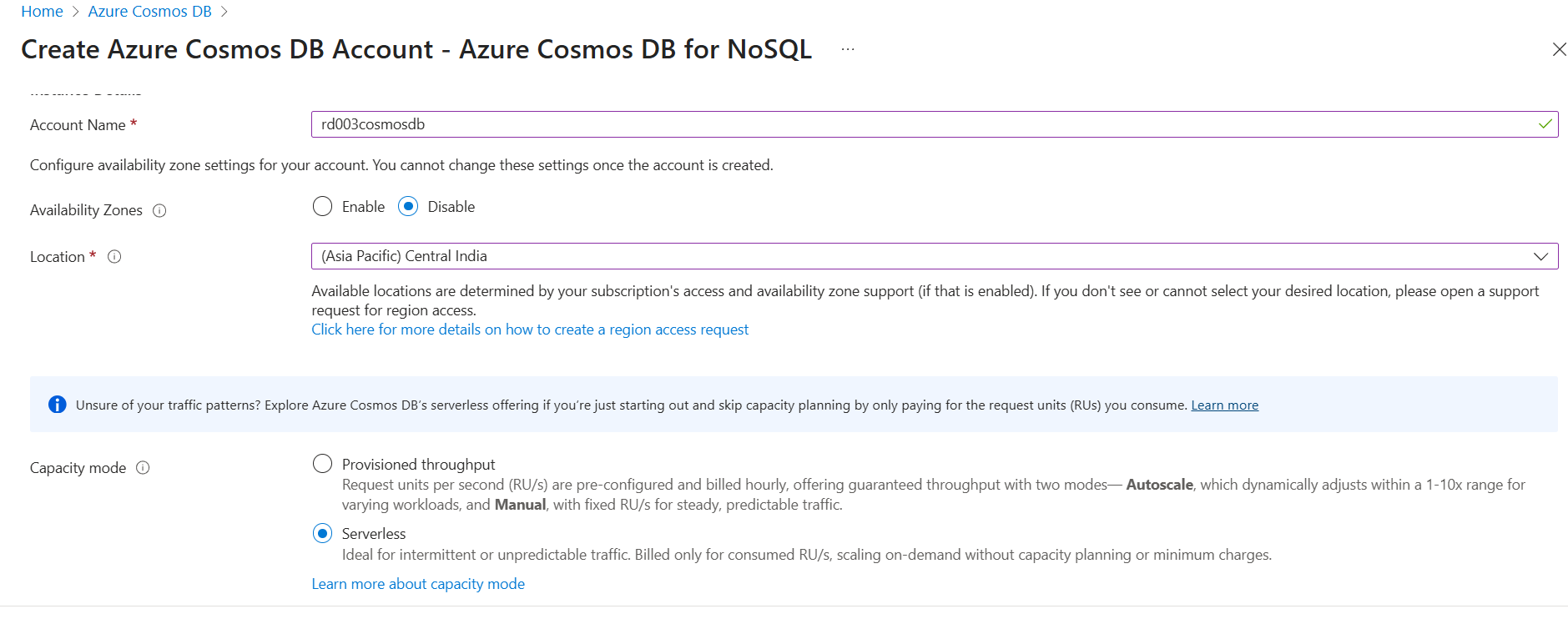 cosmos db 3.2