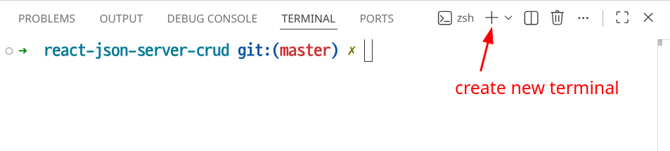 new_terminal for json server